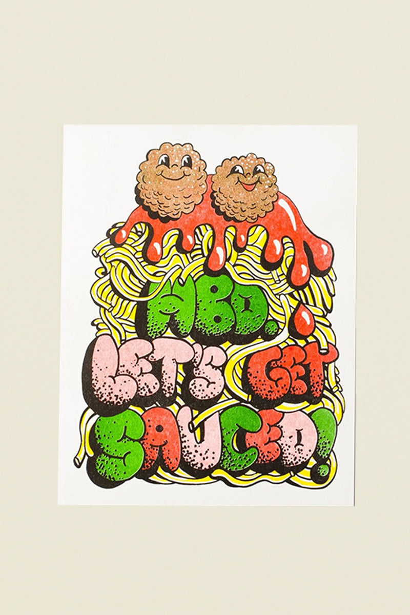 happy birthday spaghetti card