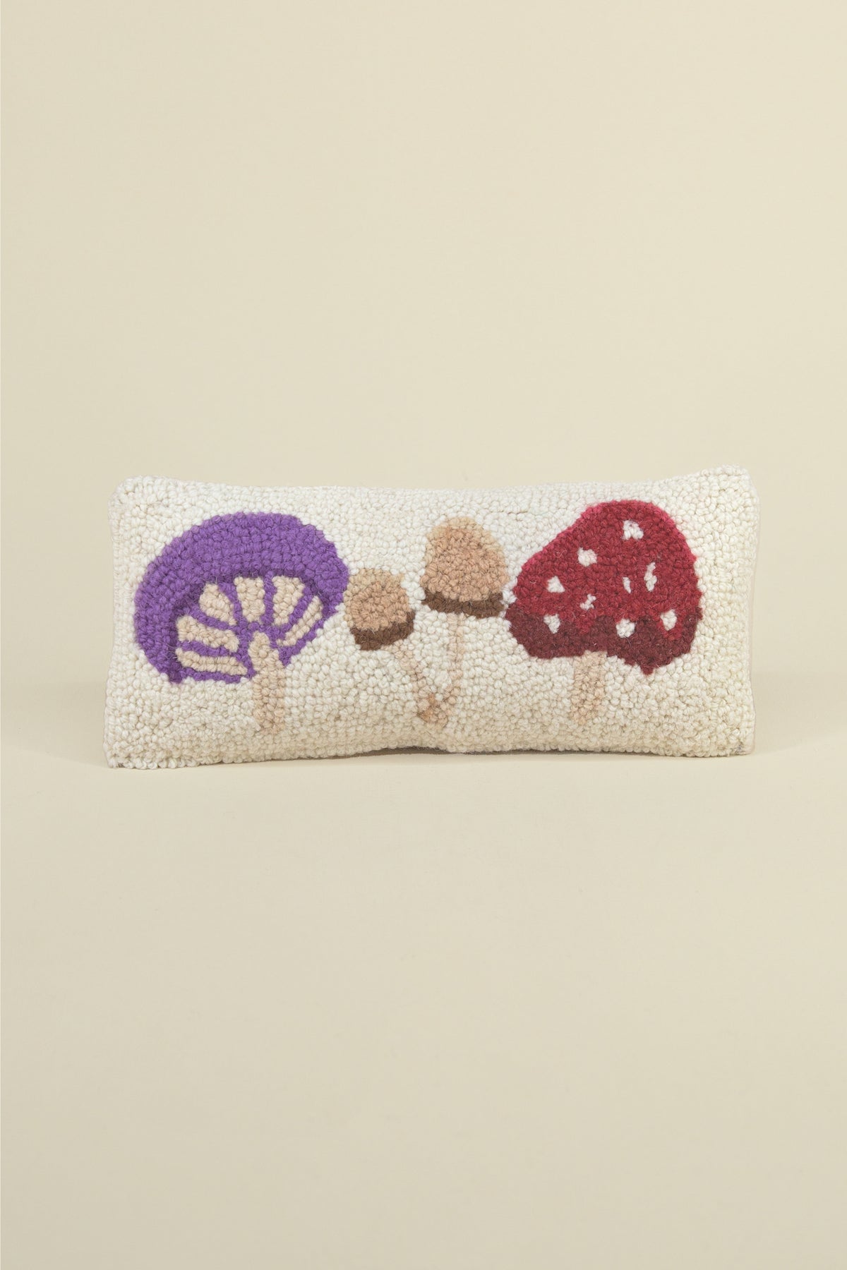 mushroom trio hook pillow
