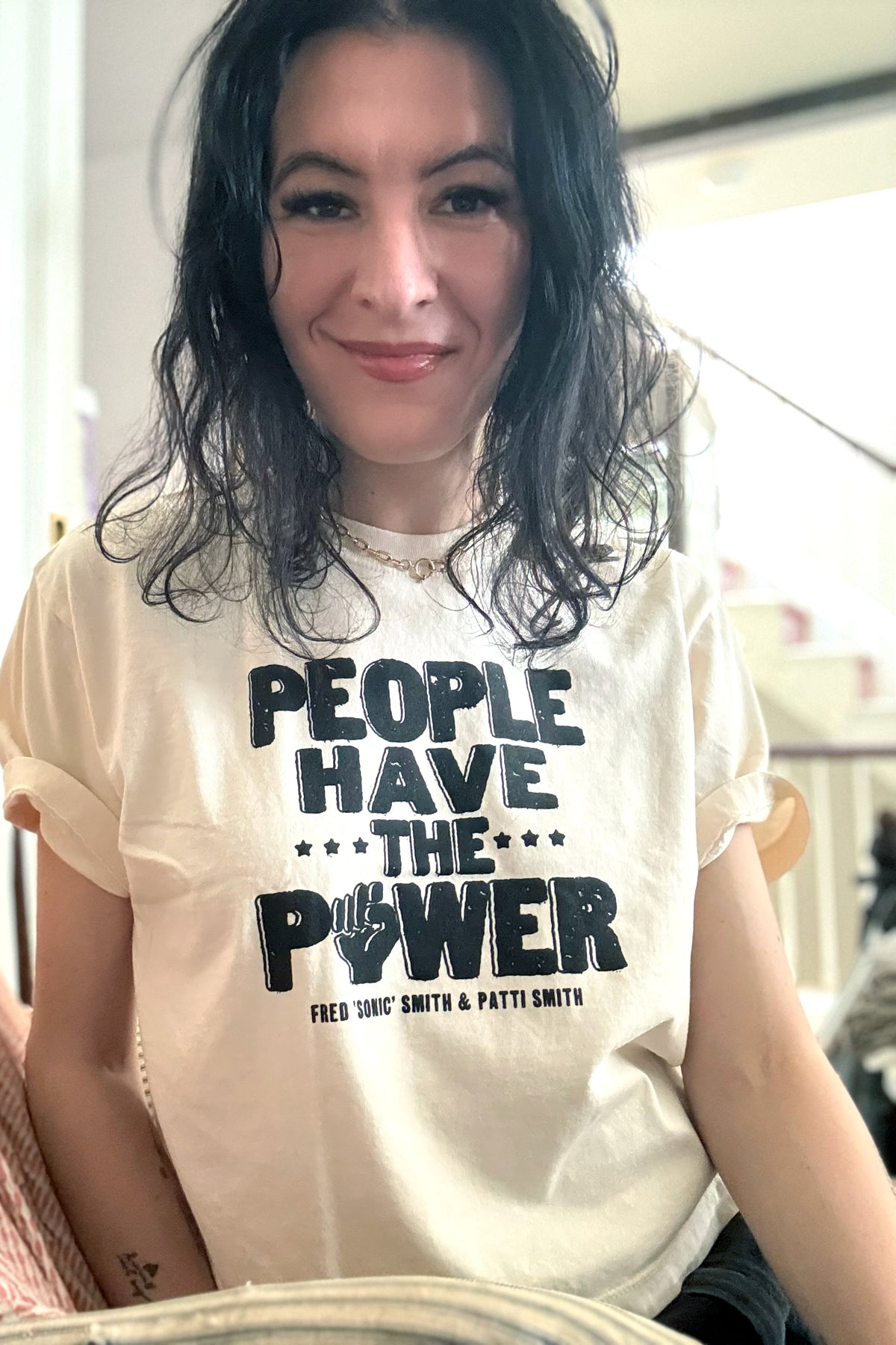 People Have the Power Crop Tee