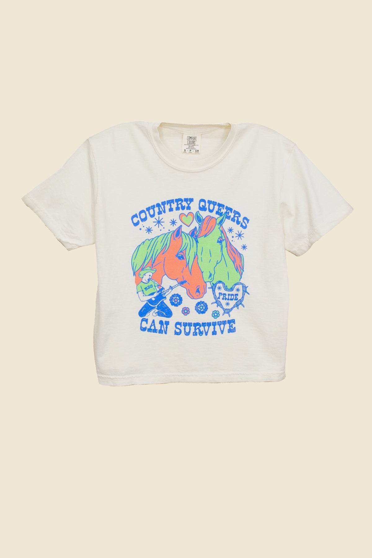 Country Queers Can Survive Crop Tee, final sale