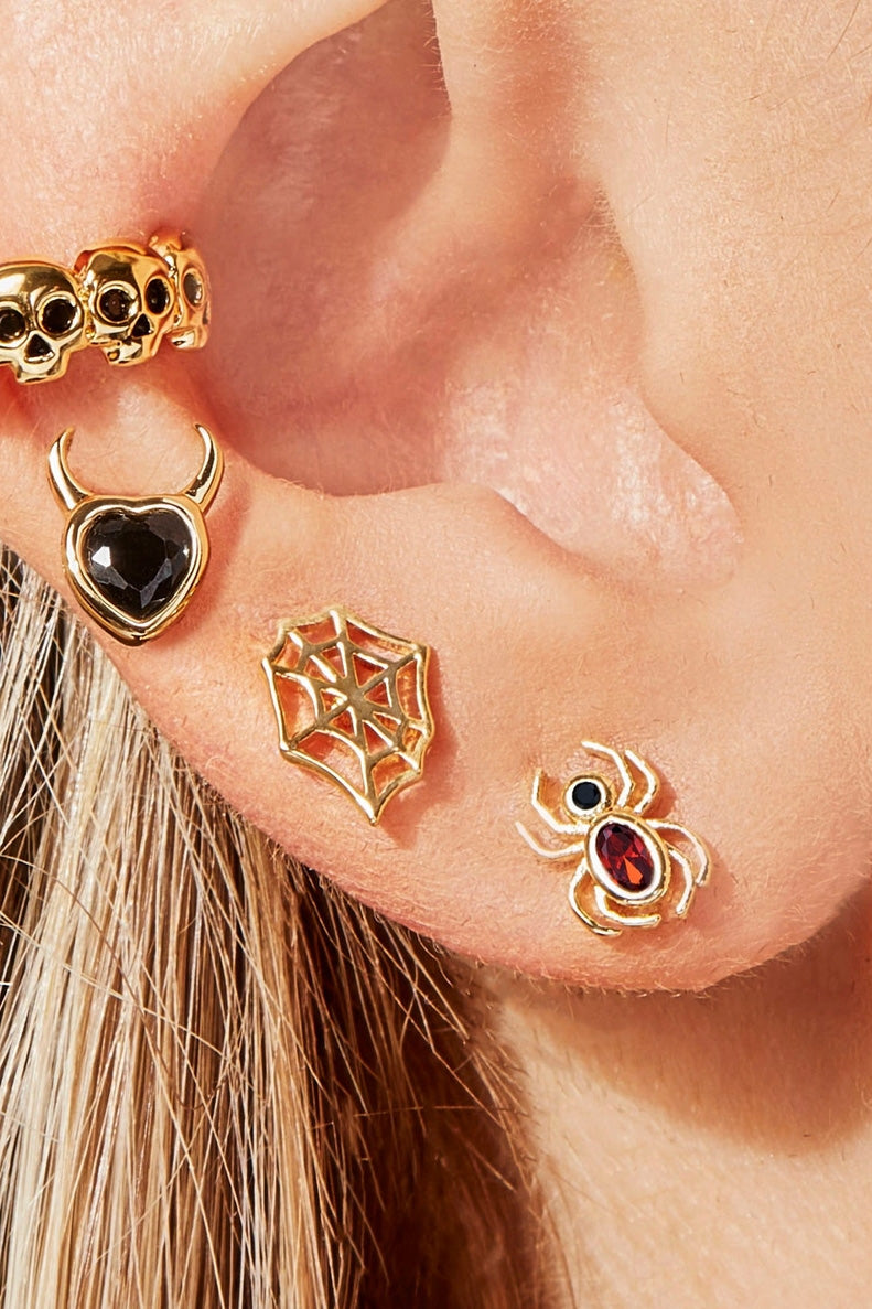Spider Stud Earrings