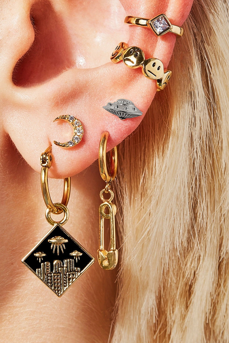 UFO Stud Earrings