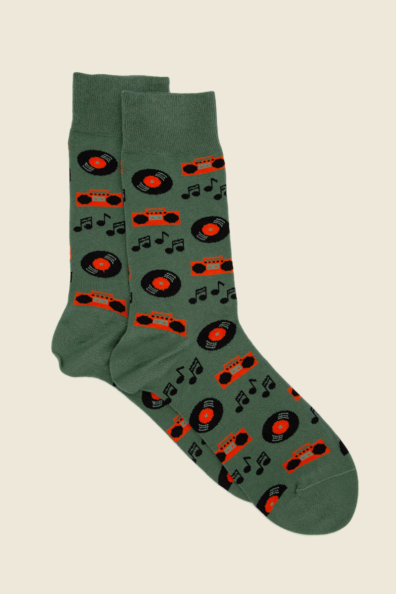 Vintage Music Socks