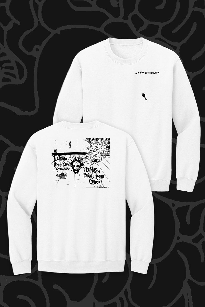 Kin Ship Goods Jeff Buckley Peyote Radio Theater white t-shirt reissue with original artwork, limited edition