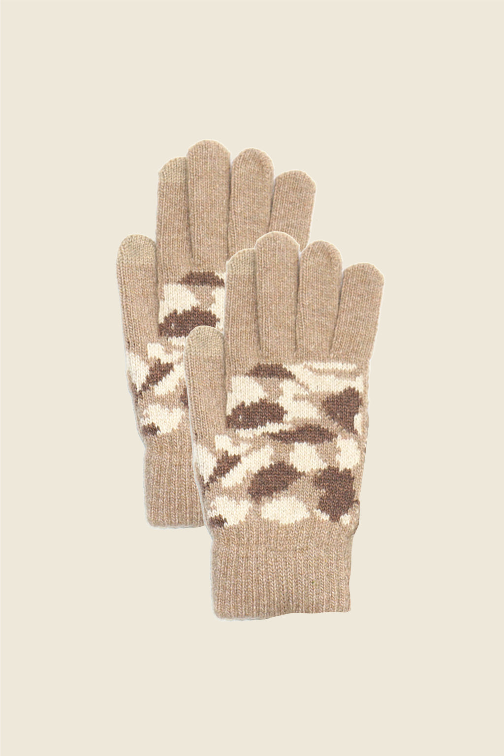 Camo Knit Touchscreen Gloves
