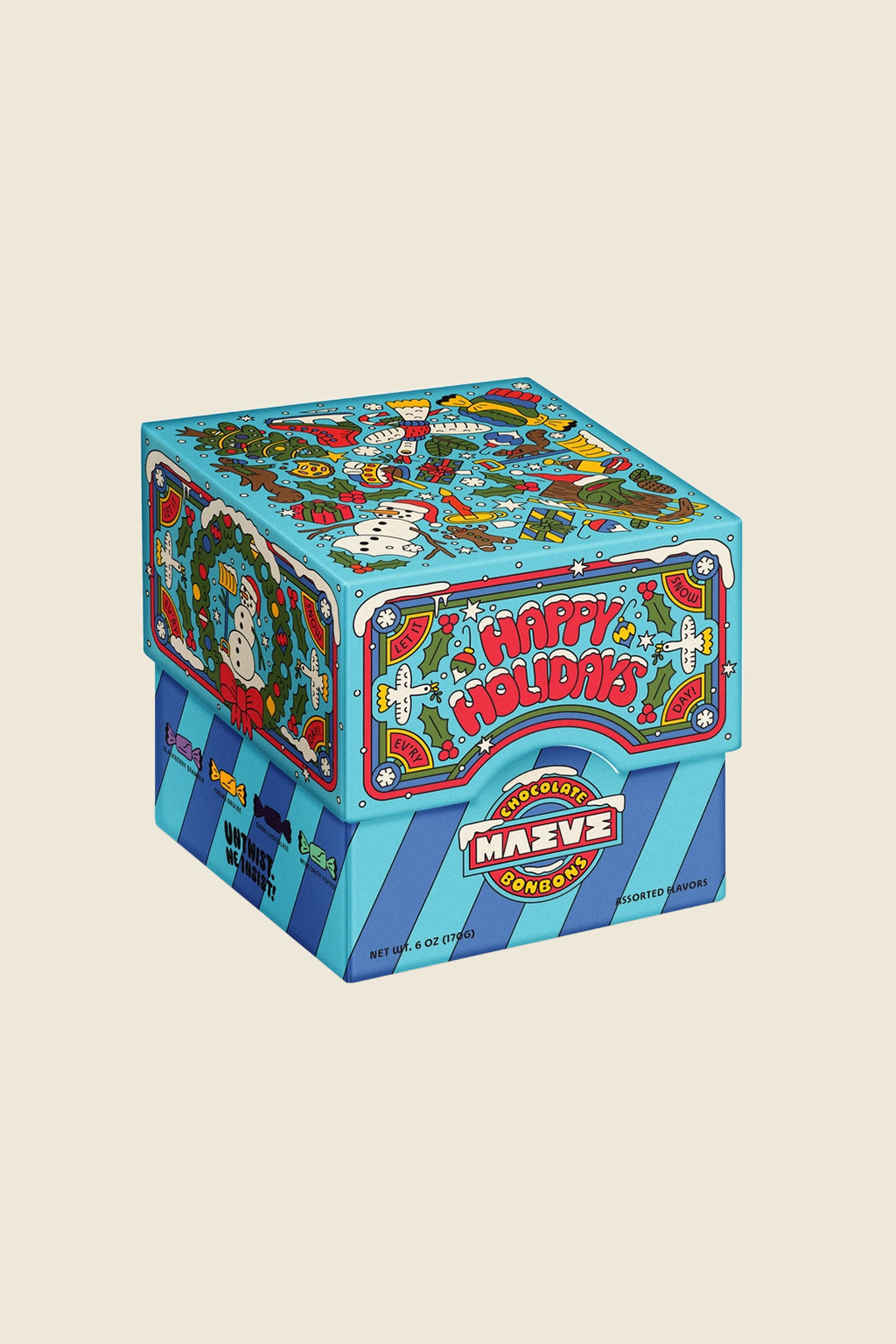 Happy Holidays Bonbons Gift Box