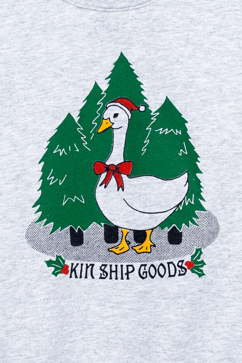 Limited Edition Holiday Sweatshirt with Goose Kin Ship Goods