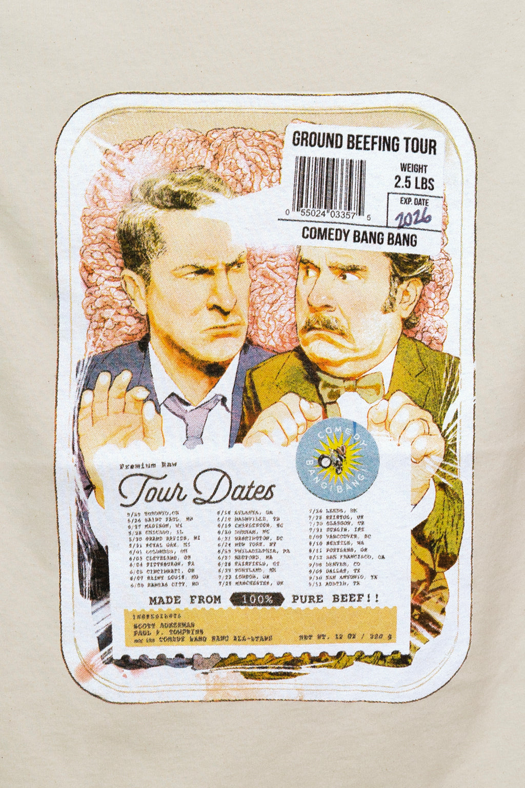 Comedy Bang! Bang!: Ground Beefing Tour Tee