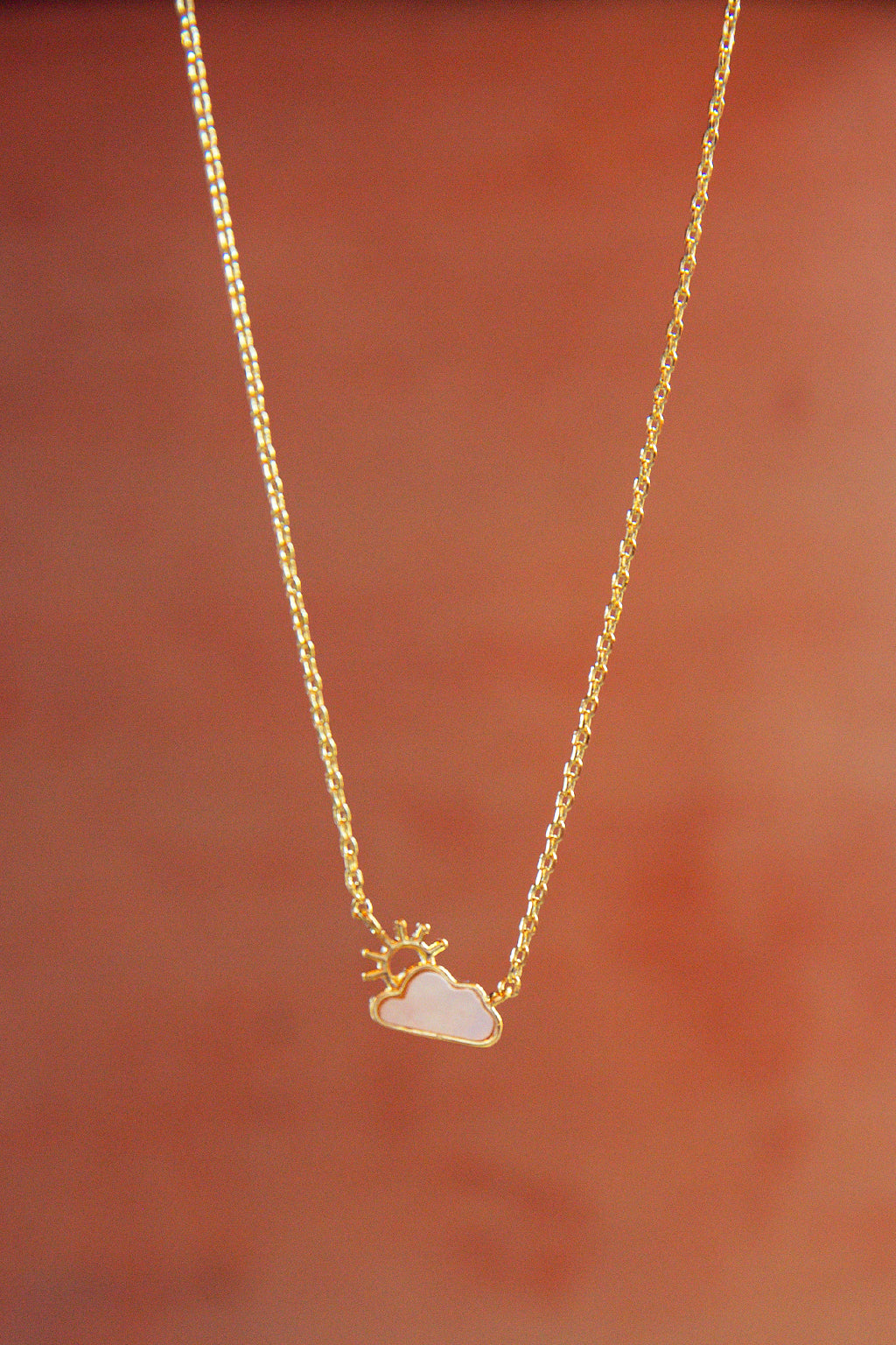 Sun & Cloud Necklace