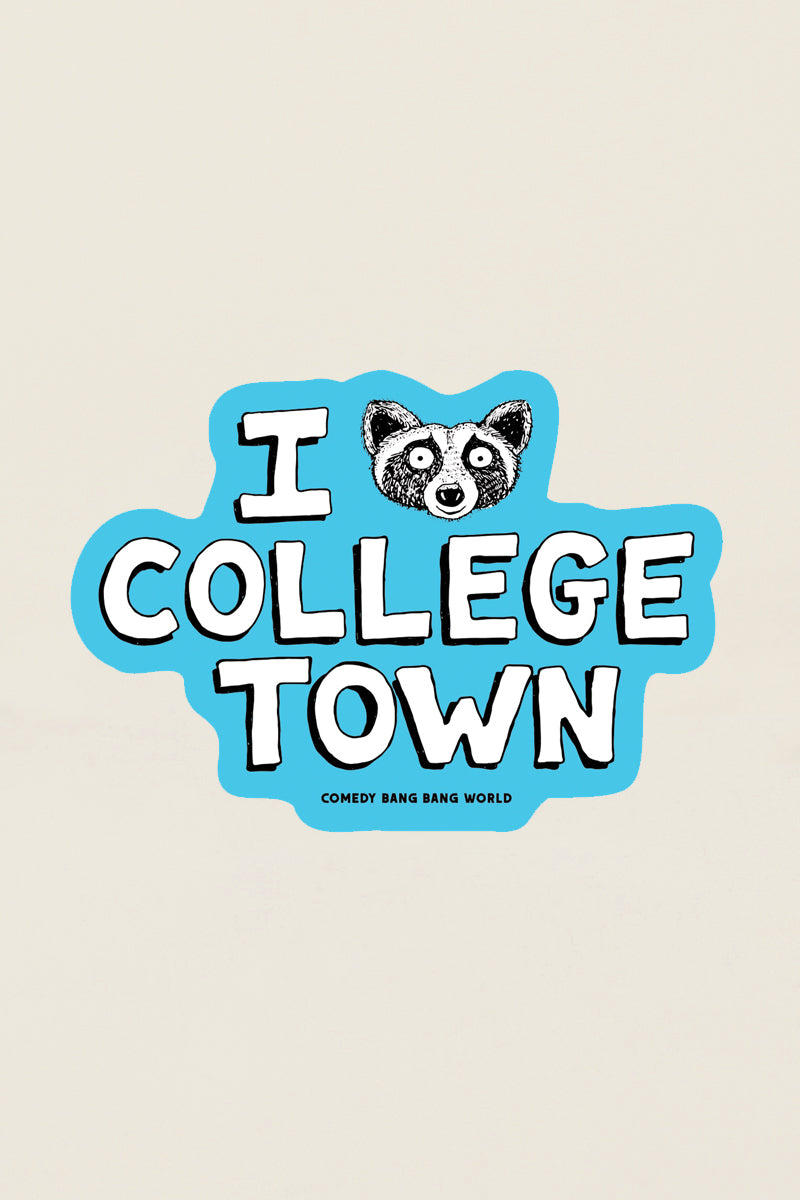 College Town: Raccoon Sticker