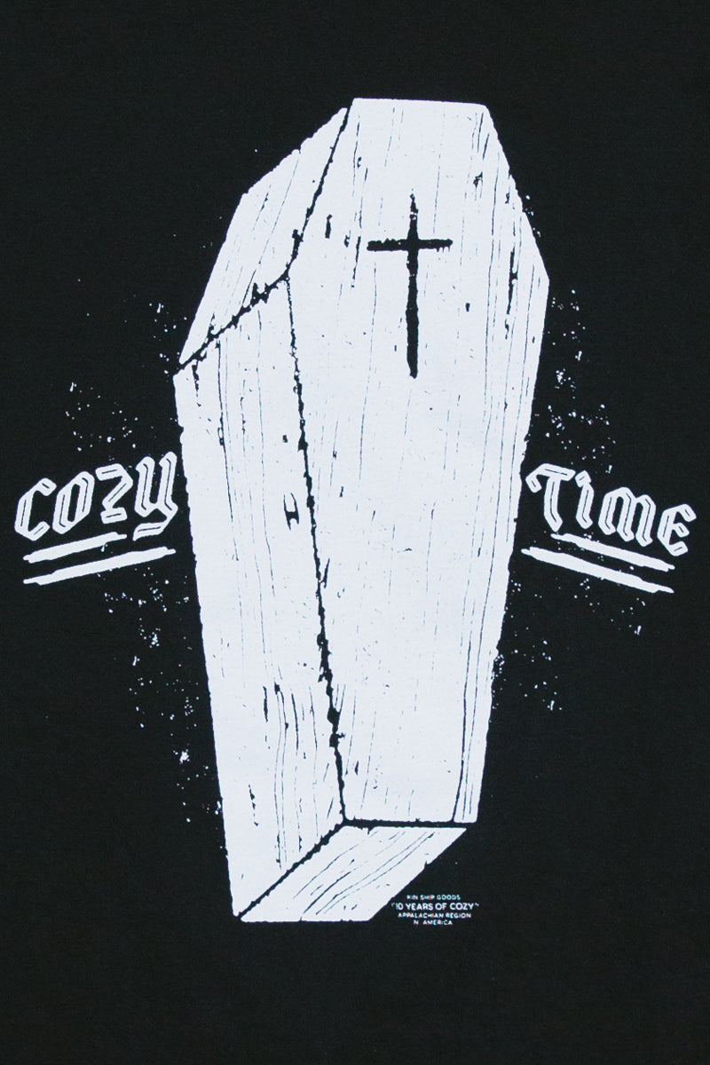 cozy time coffin close up kin ship goods