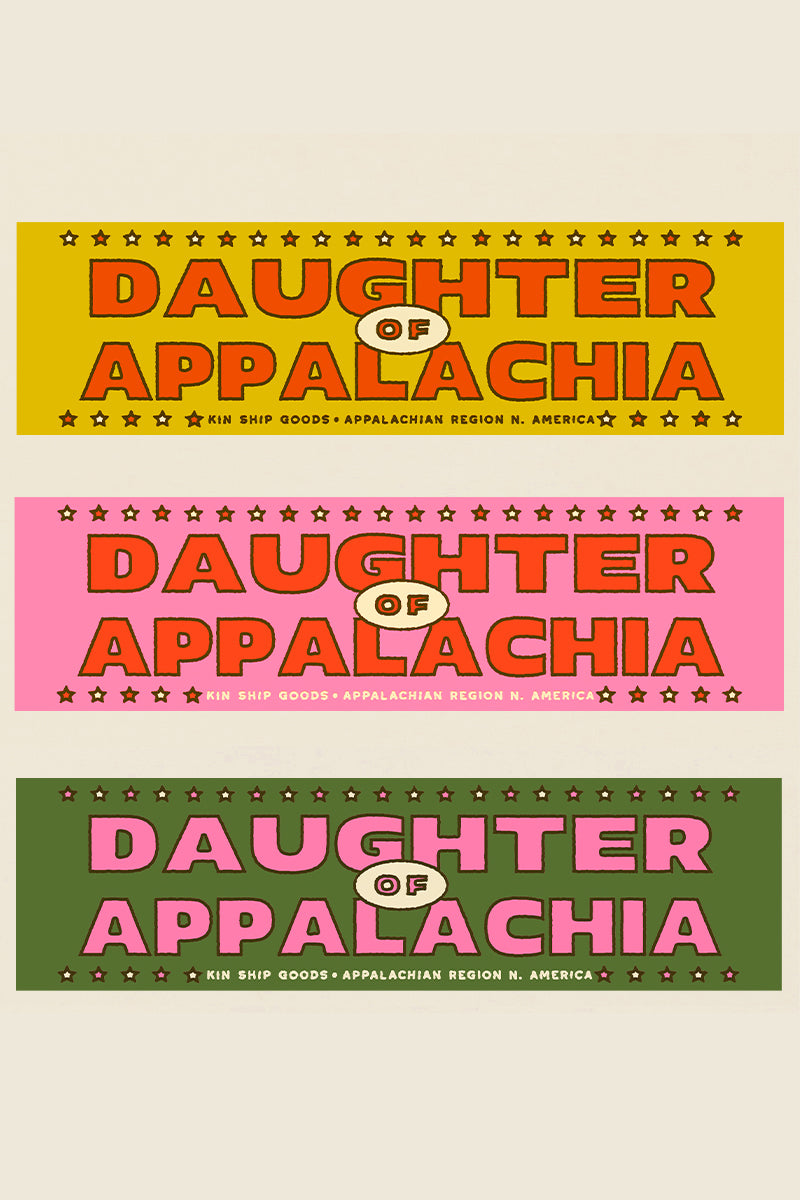 Daughter of Appalachia Bumper Sticker