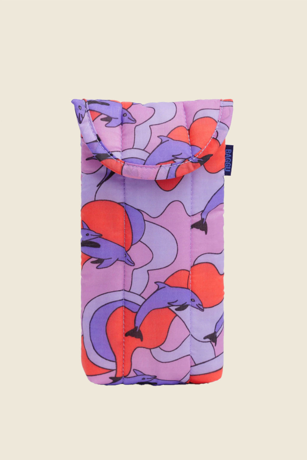 Baggu Puffy Glasses Sleeve, Dolphins