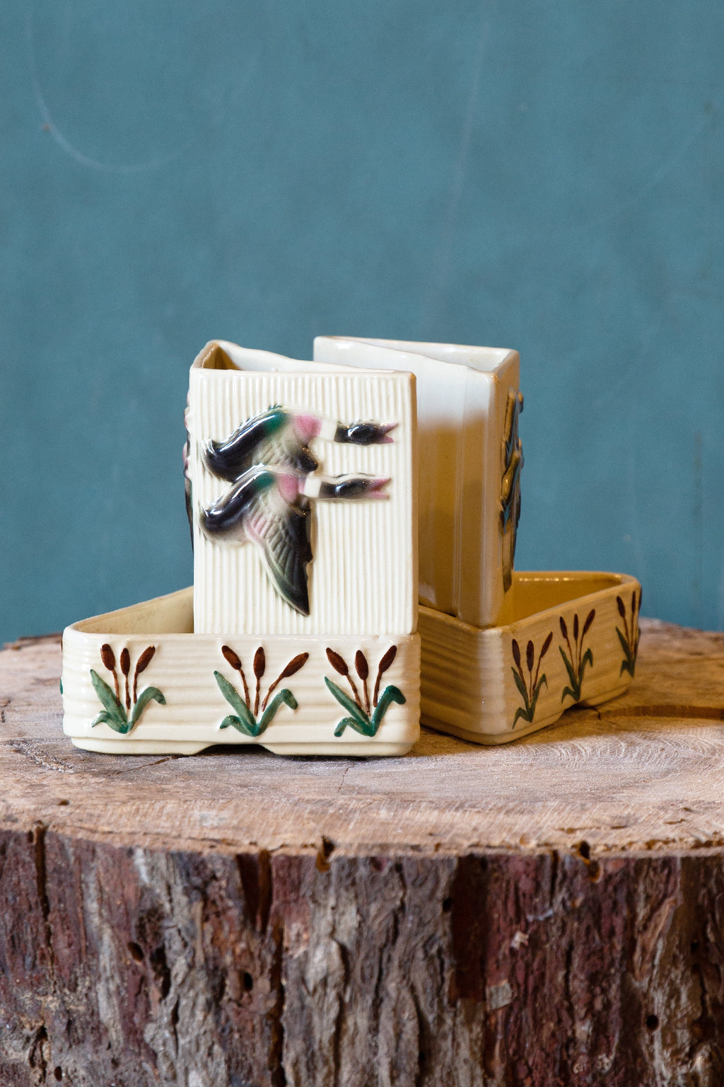 Vintage Shawnee Pottery Vase/Bookends