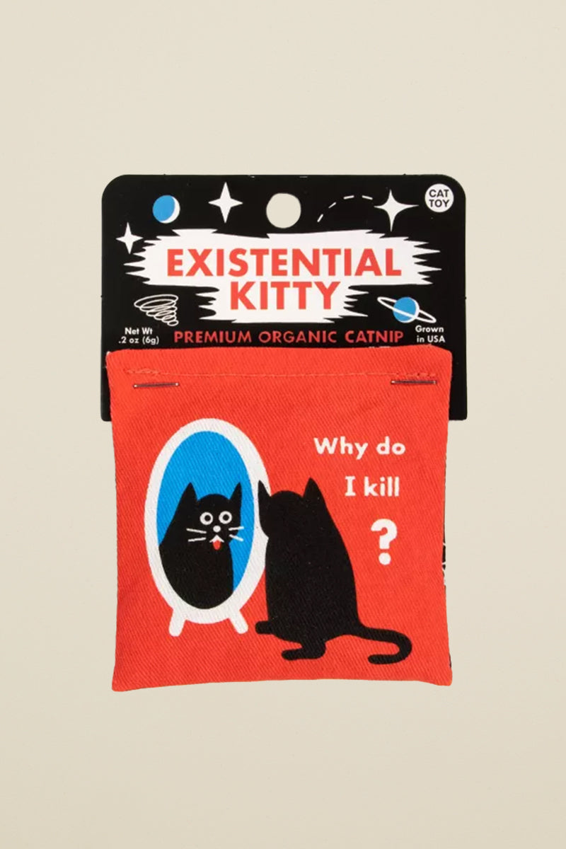 existential kitty catnip toy