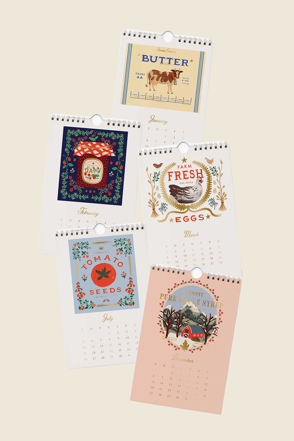 Country Farm Kitchen Calendar