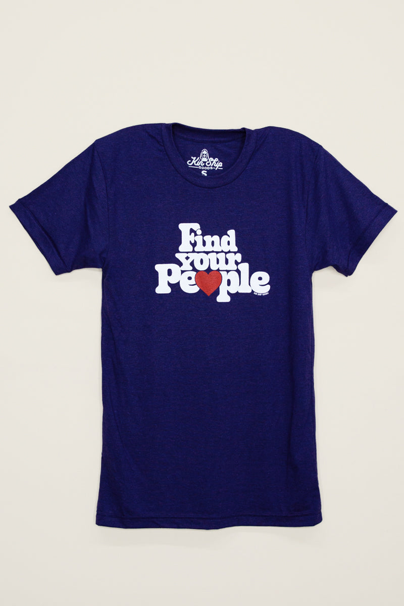 indigo find your people tshirt kin ship goods