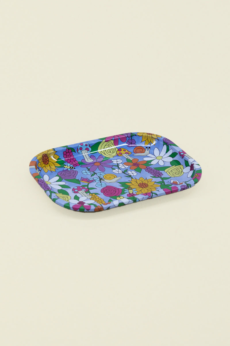 floral critter trinket tray