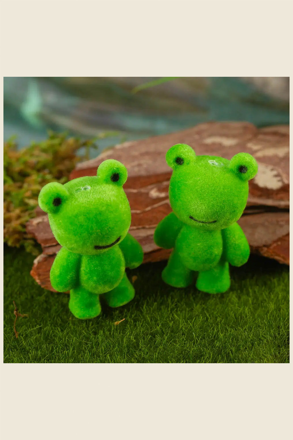 Mini Flocked Frog