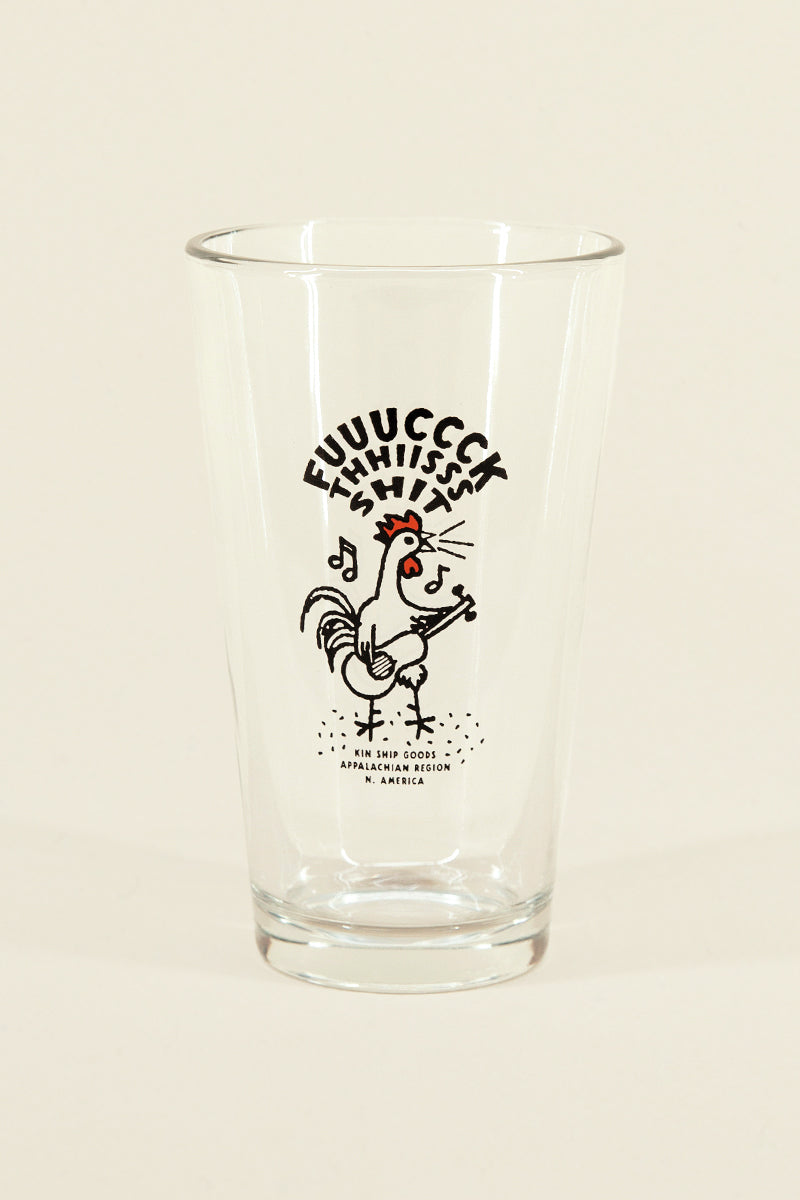 fuck this shit pint glass