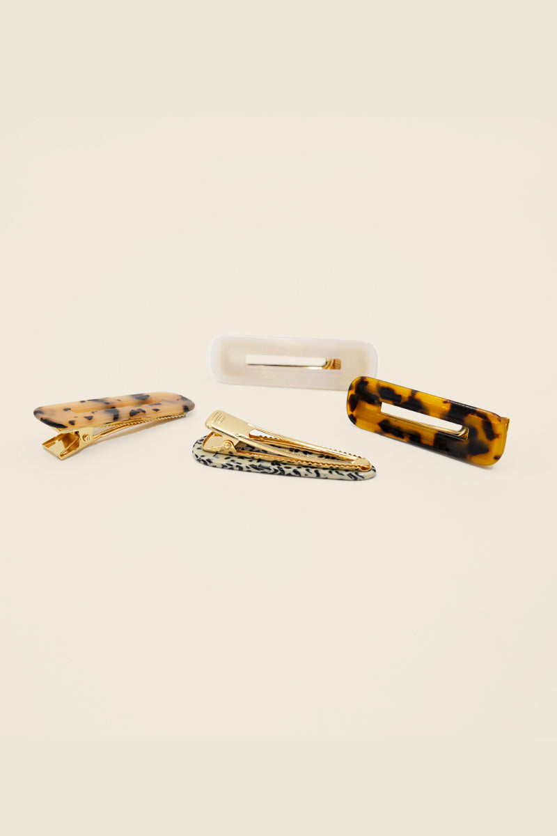 Gemma Classic Hair Barrettes, final sale