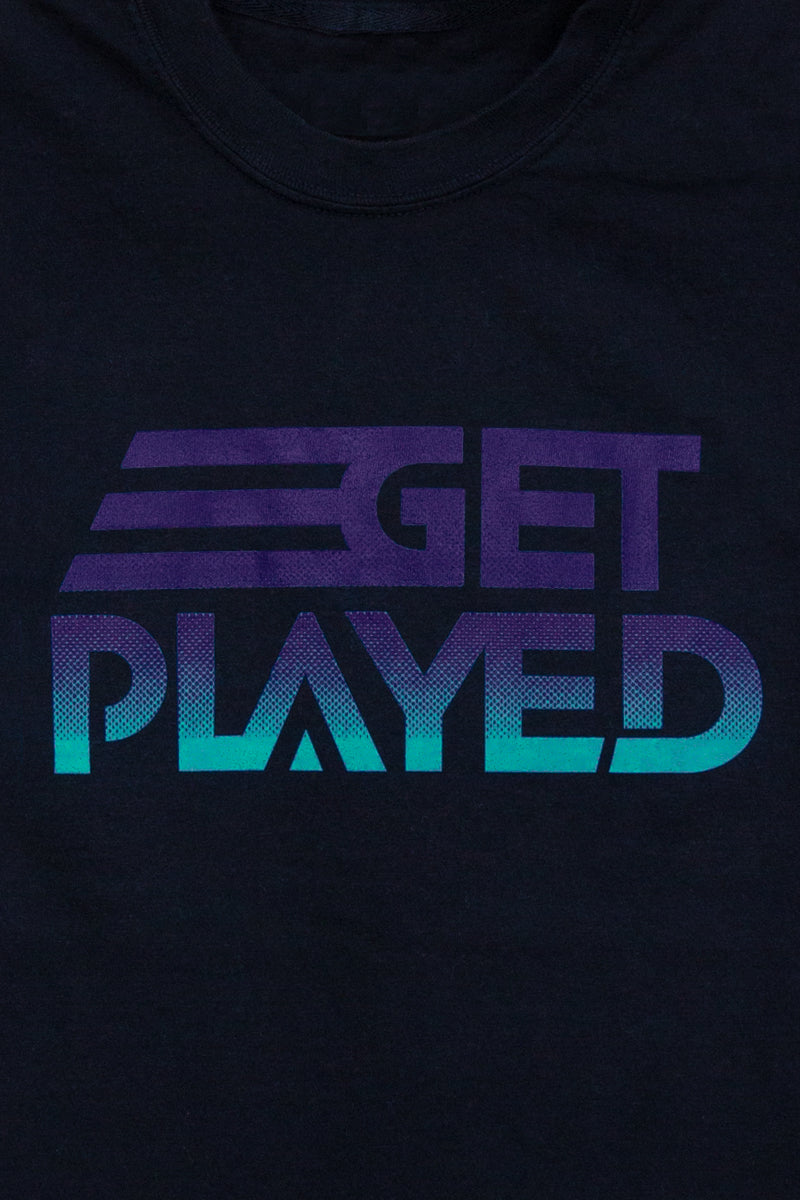 close up get played podcast black t-shirt kin ship goods ps2 design