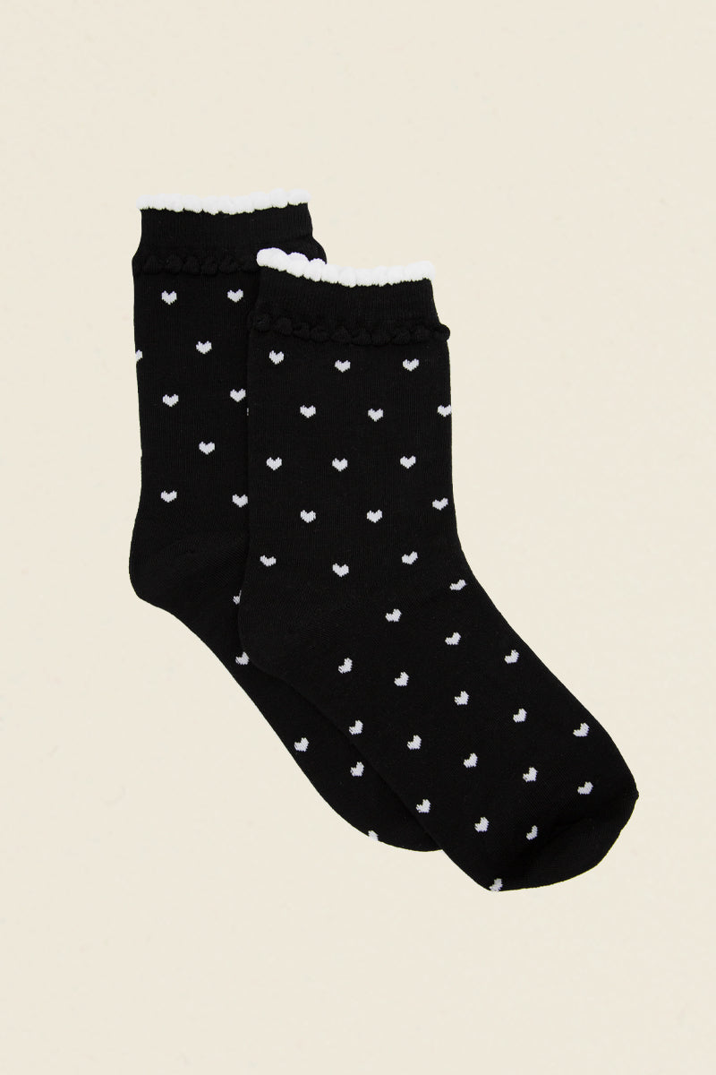 Womens Lovely Hearts Socks