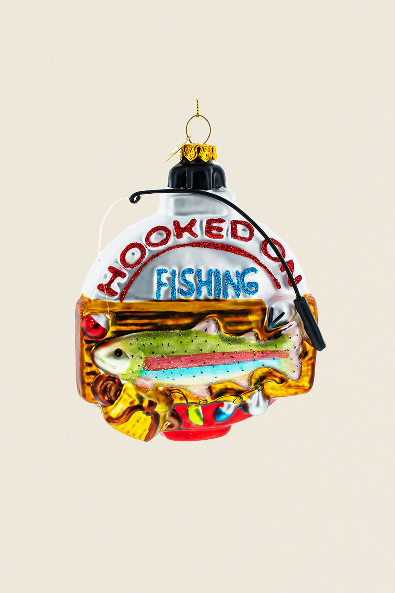 hooked on fishing fish ornament kin ship goods holiday product