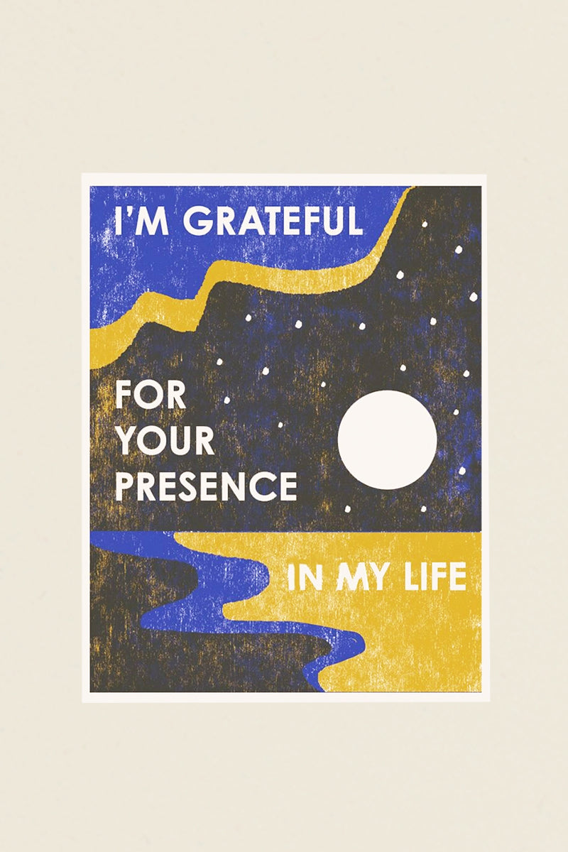 Grateful For Your Presence Card