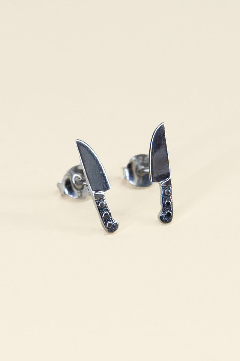 kitchen knife earrings
