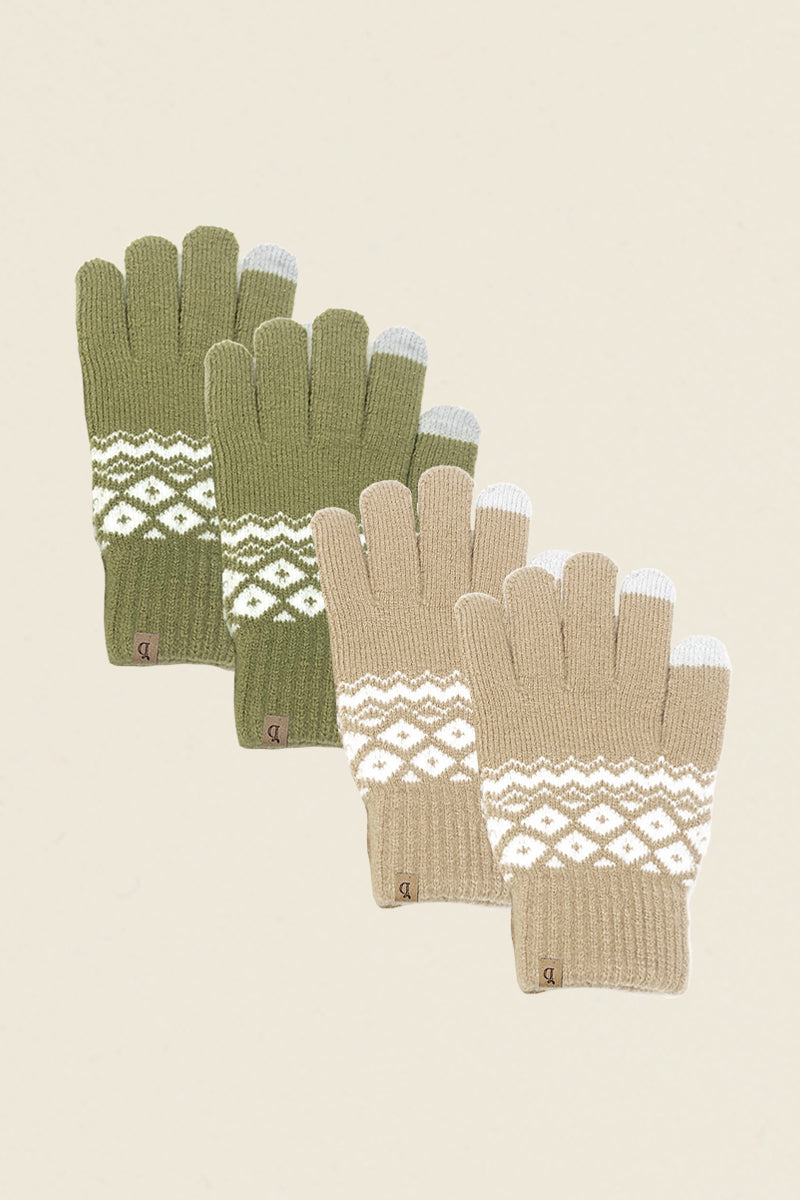 Frosty Knit Gloves