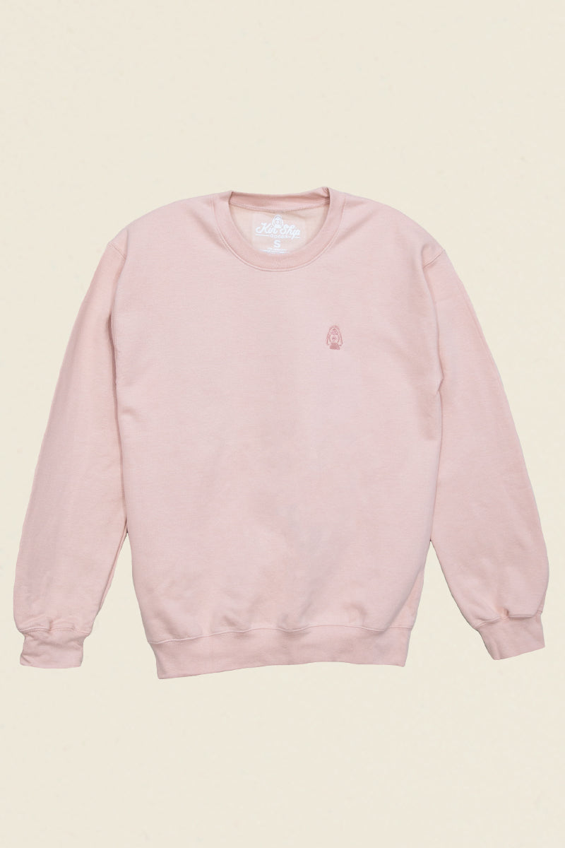 Lantern Embroidered Sweatshirt, Dusty Rose