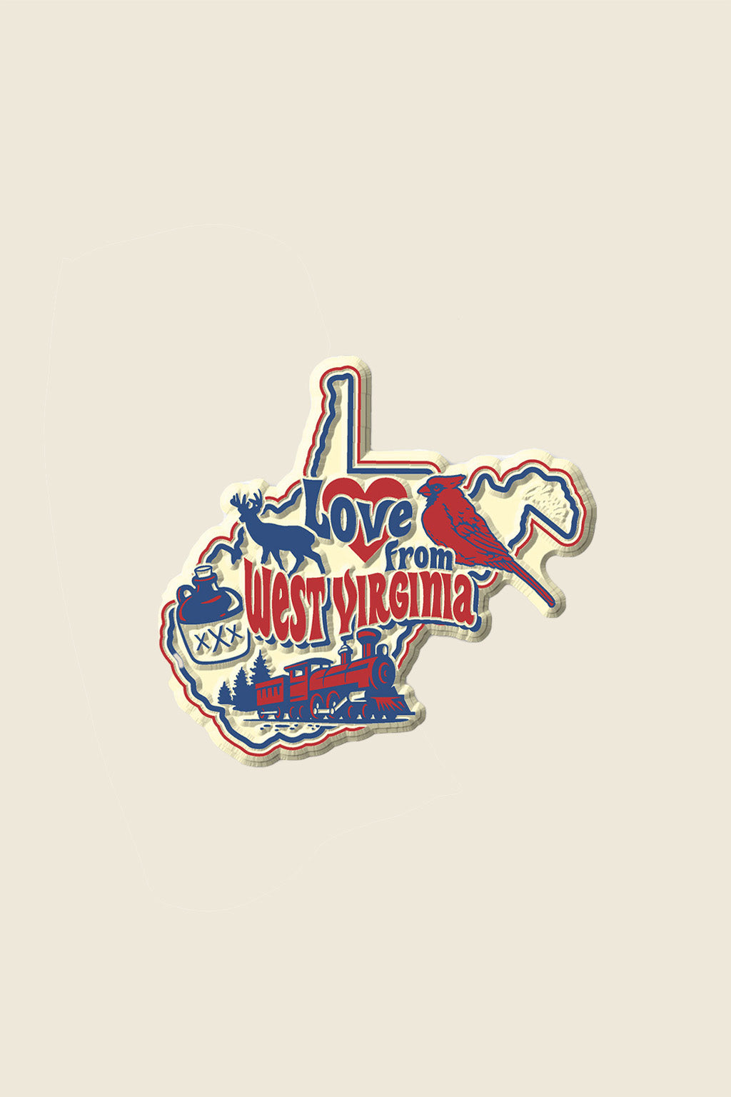 Love from West Virginia Magnet