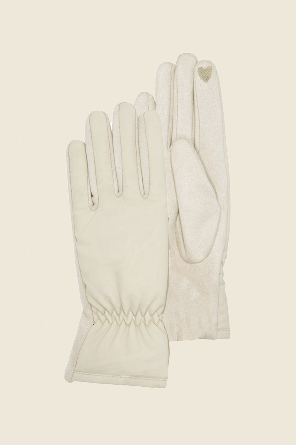 Shirred Touchscreen Gloves