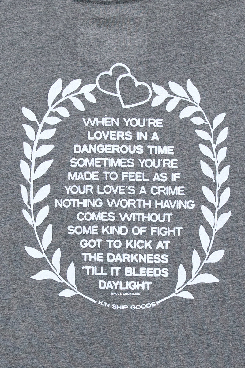 dangerous time tee, final sale