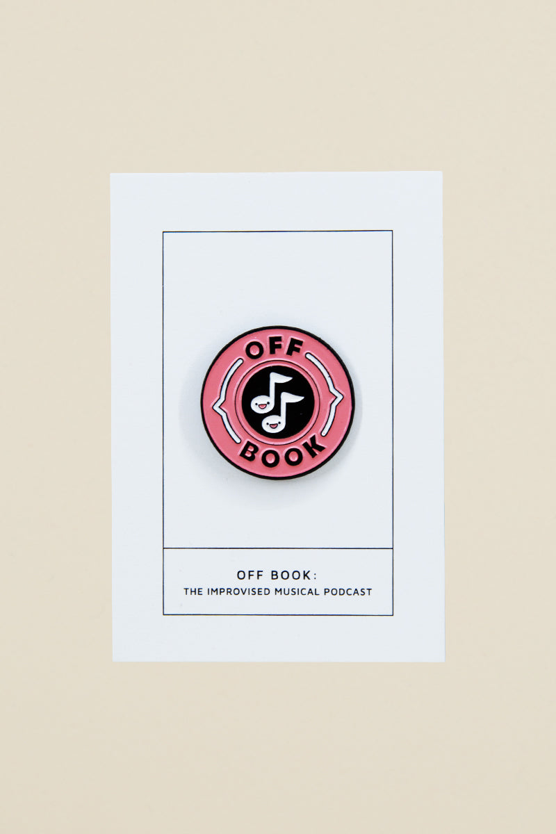 off book: logo enamel pin