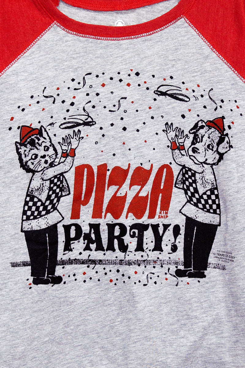 KSG10: Pizza Party Kids Baseball Tee