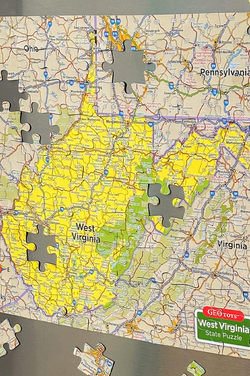 West Virginia Magnetic Puzzle