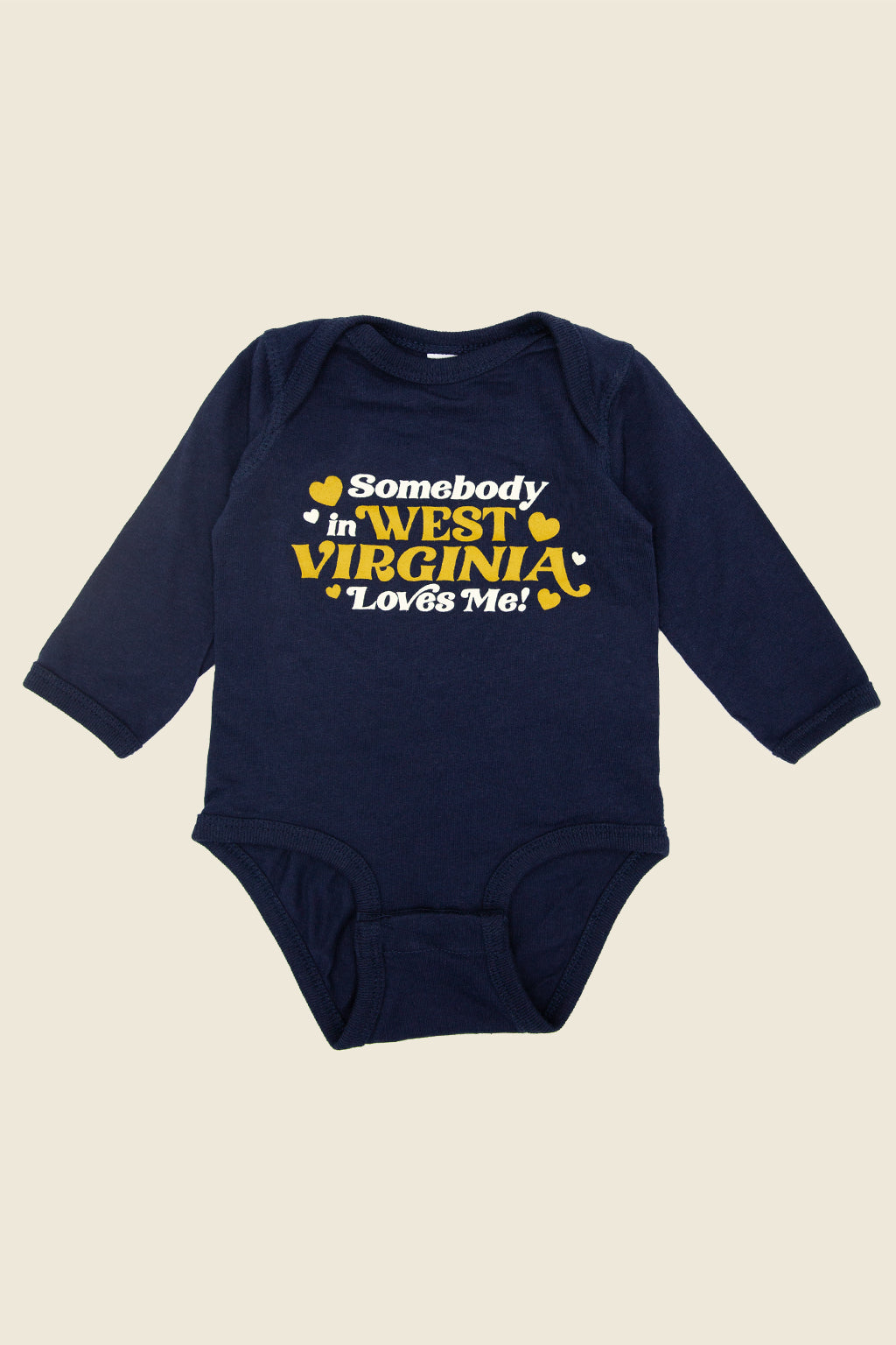 Somebody in WV Loves Me Long Sleeve Onesie
