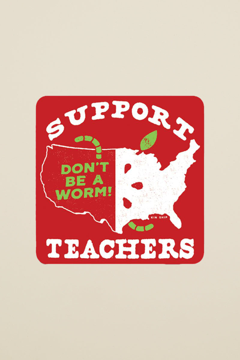 support teachers sticker