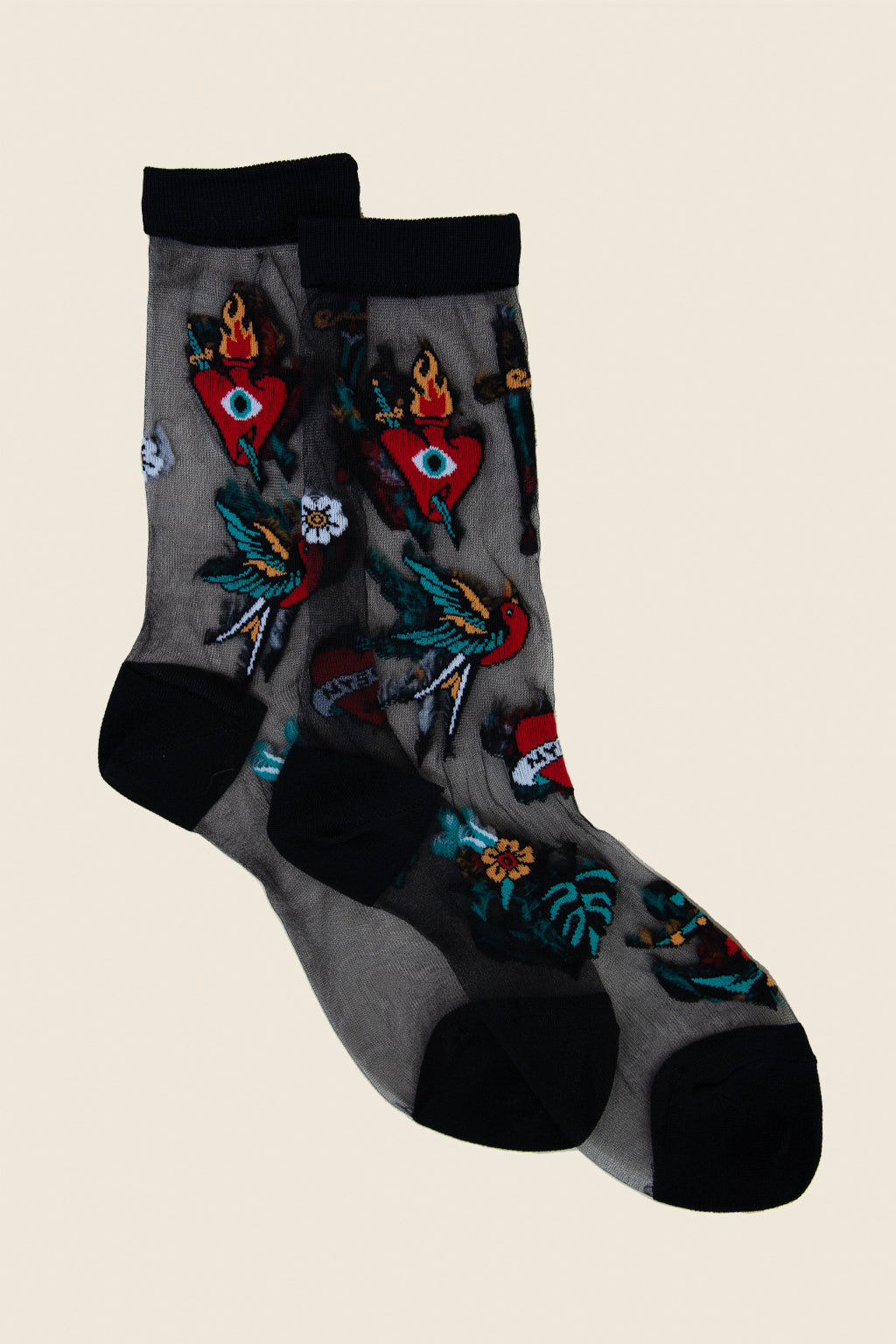 Tattoo Sheer Socks