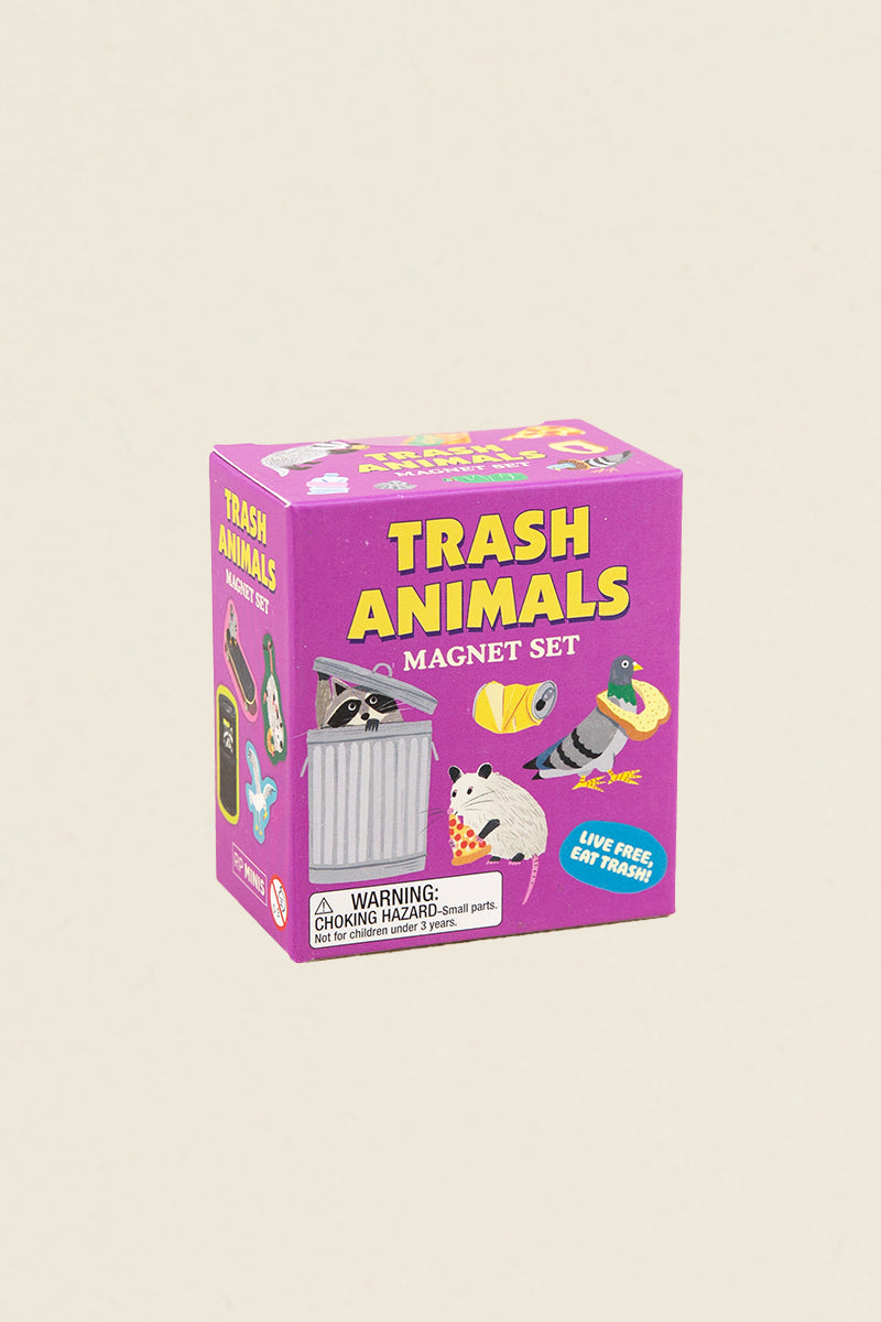 trash animals magnet set