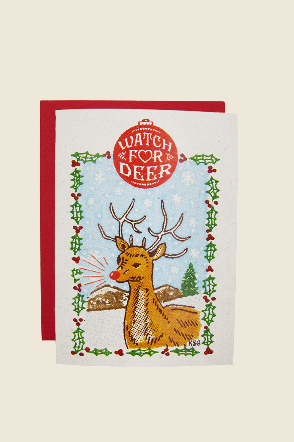 Watch For Deer Card