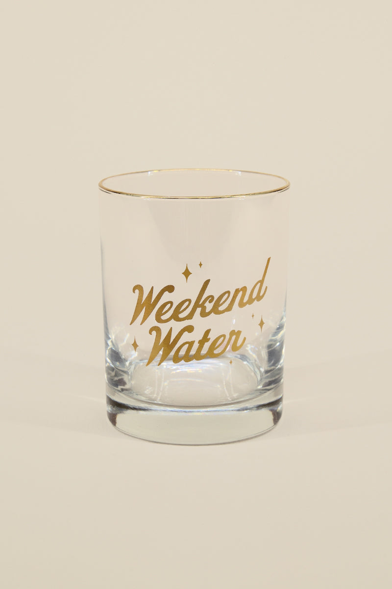stay f. homekins: weekend water glass