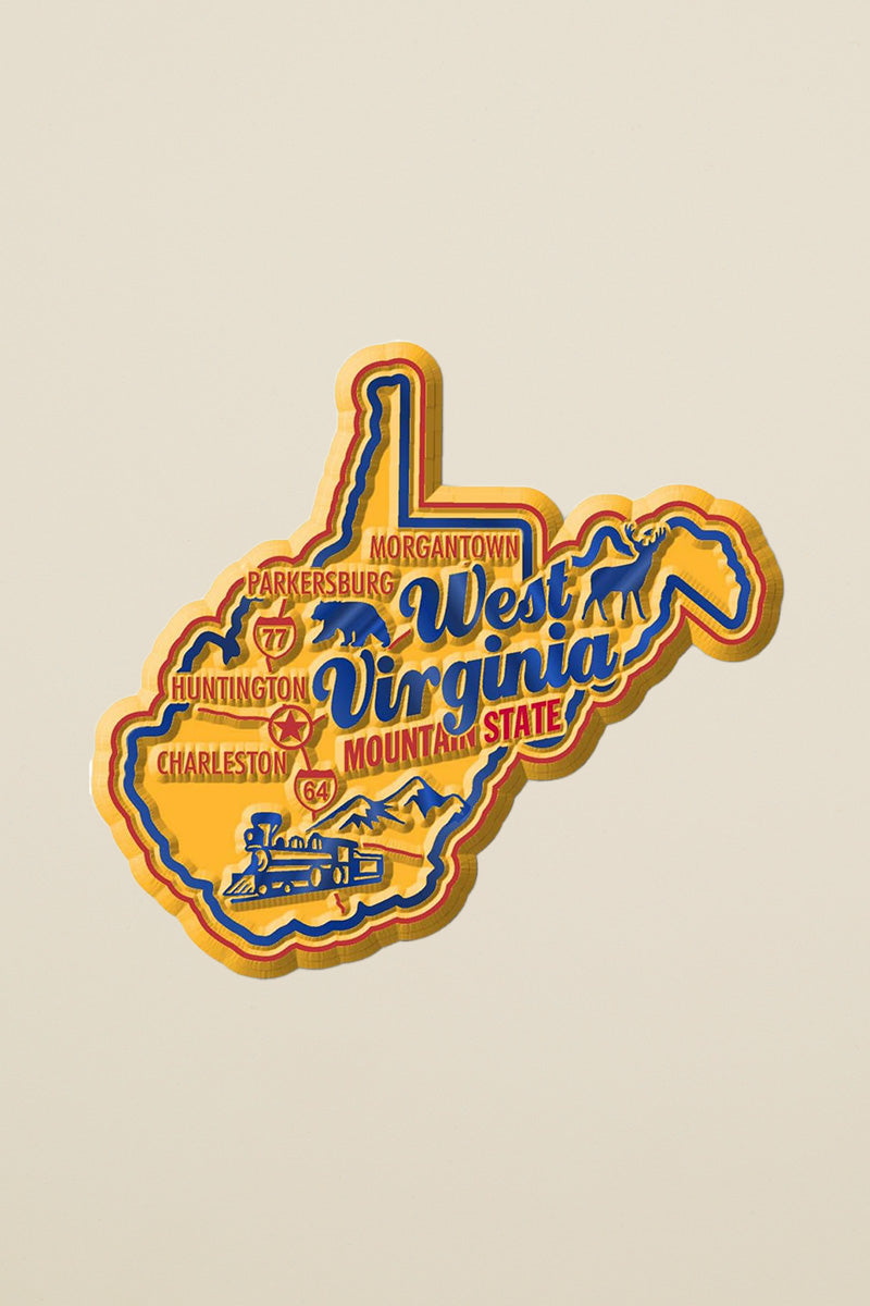 west virginia mountain state magnet