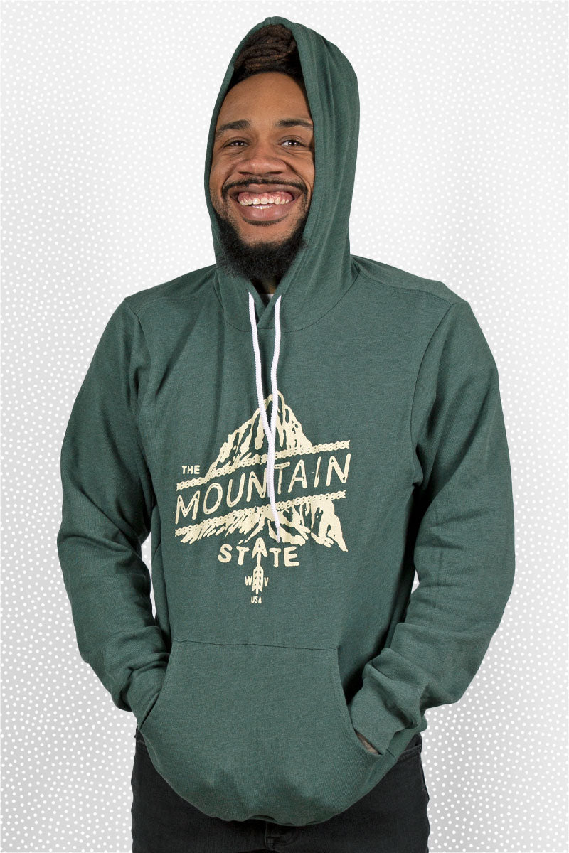 mountain state pullover hoodie, final sale