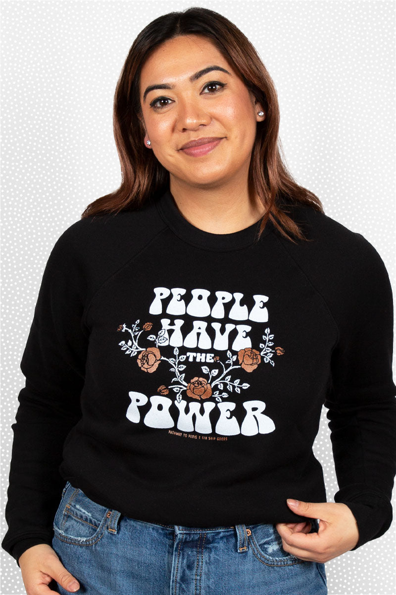 people have the power sweatshirt, final sale